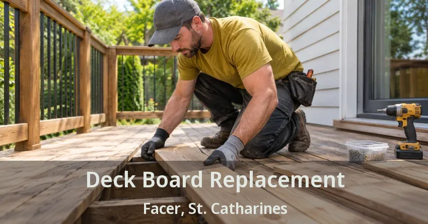 Deck Board Replacement Facer, St. Catharines - ON