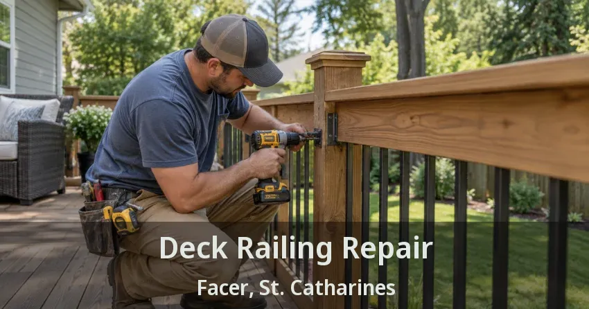 Deck Railing Repair Facer, St. Catharines - ON