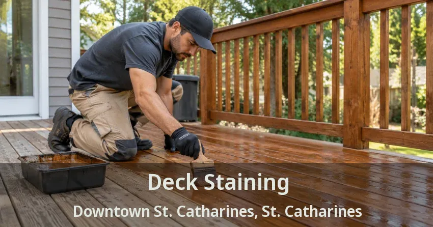 Deck Staining Downtown St. Catharines, St. Catharines - ON