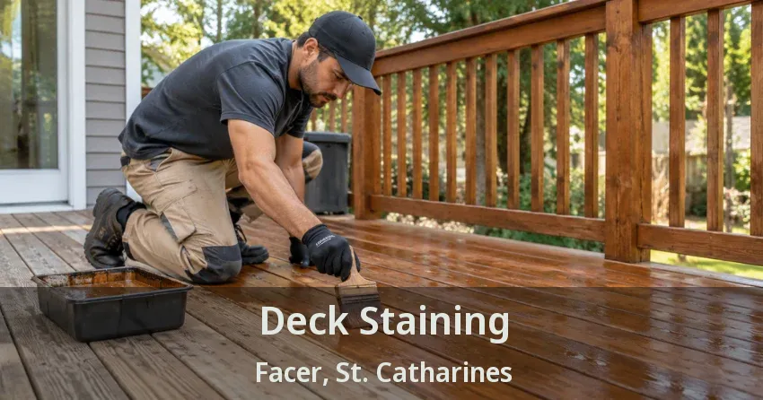 Deck Staining Facer, St. Catharines - ON